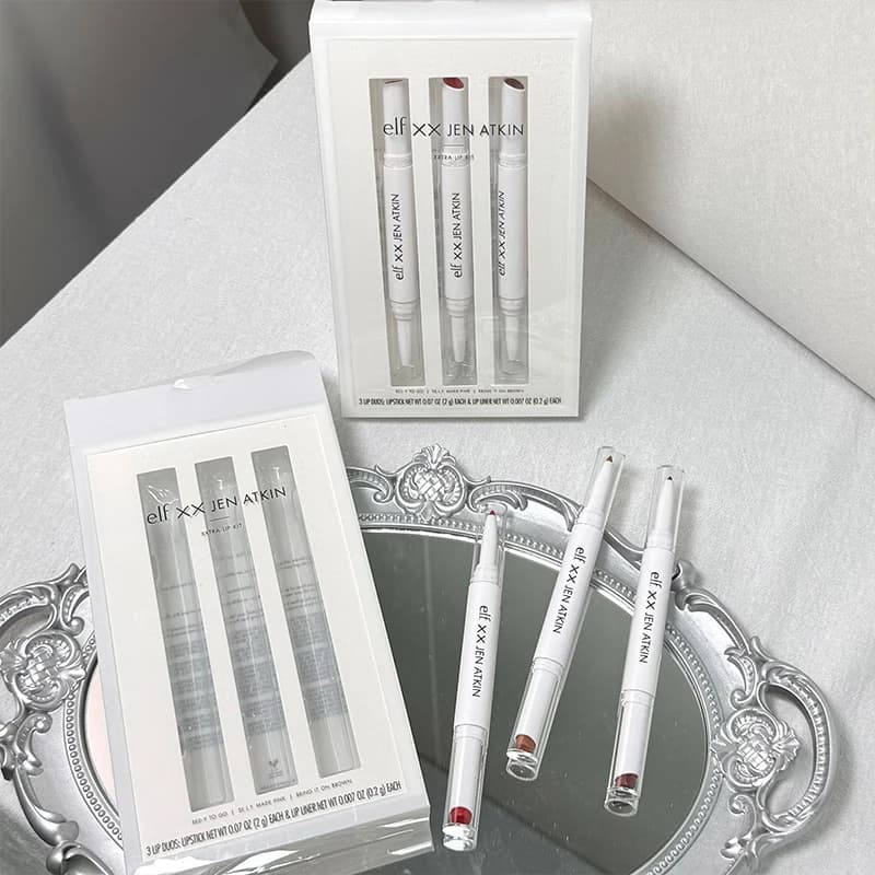 Elf Dual-ended Lipstick Tinted Lip Balm Hydrating Fruit-flavored Lip Prime Highlighter Contour Stick Liquid Blush for Cheeks