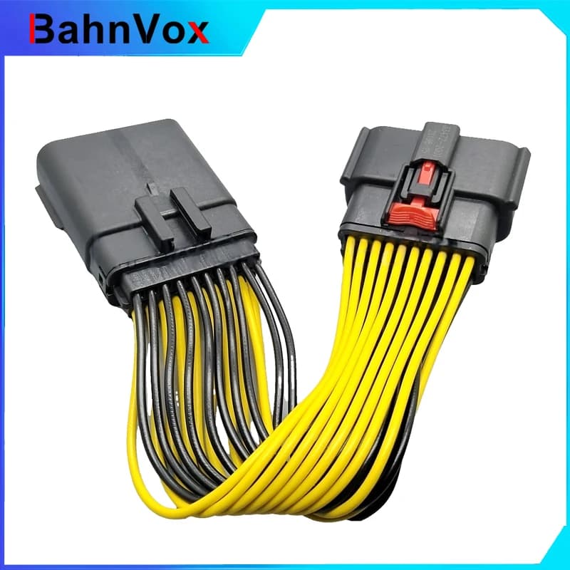 Connettori Bahnvox a 20 pin da 1,5 mm per fari auto, con cavi, per Buick 33482-2132 33472-2001