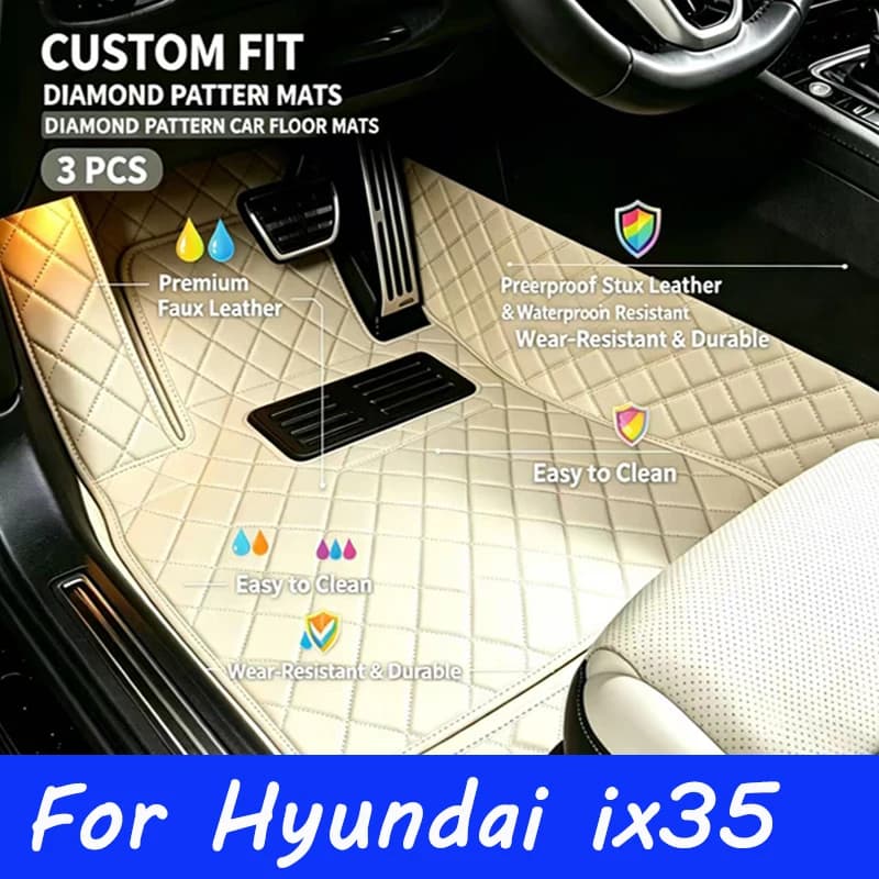 Carpets For Hyundai ix35 2015 2014 2013 2012 2011 2010 Car Floor Mats Decoration Protect Rugs