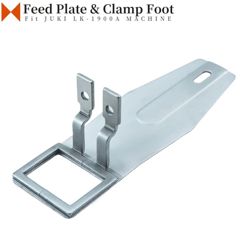 Kit piede morsetto piastra di alimentazione e lavoro per JUKI LK-1850 LK-1900 LK-1900A Bartacking parti di macchine da cucire dimensioni 33x44