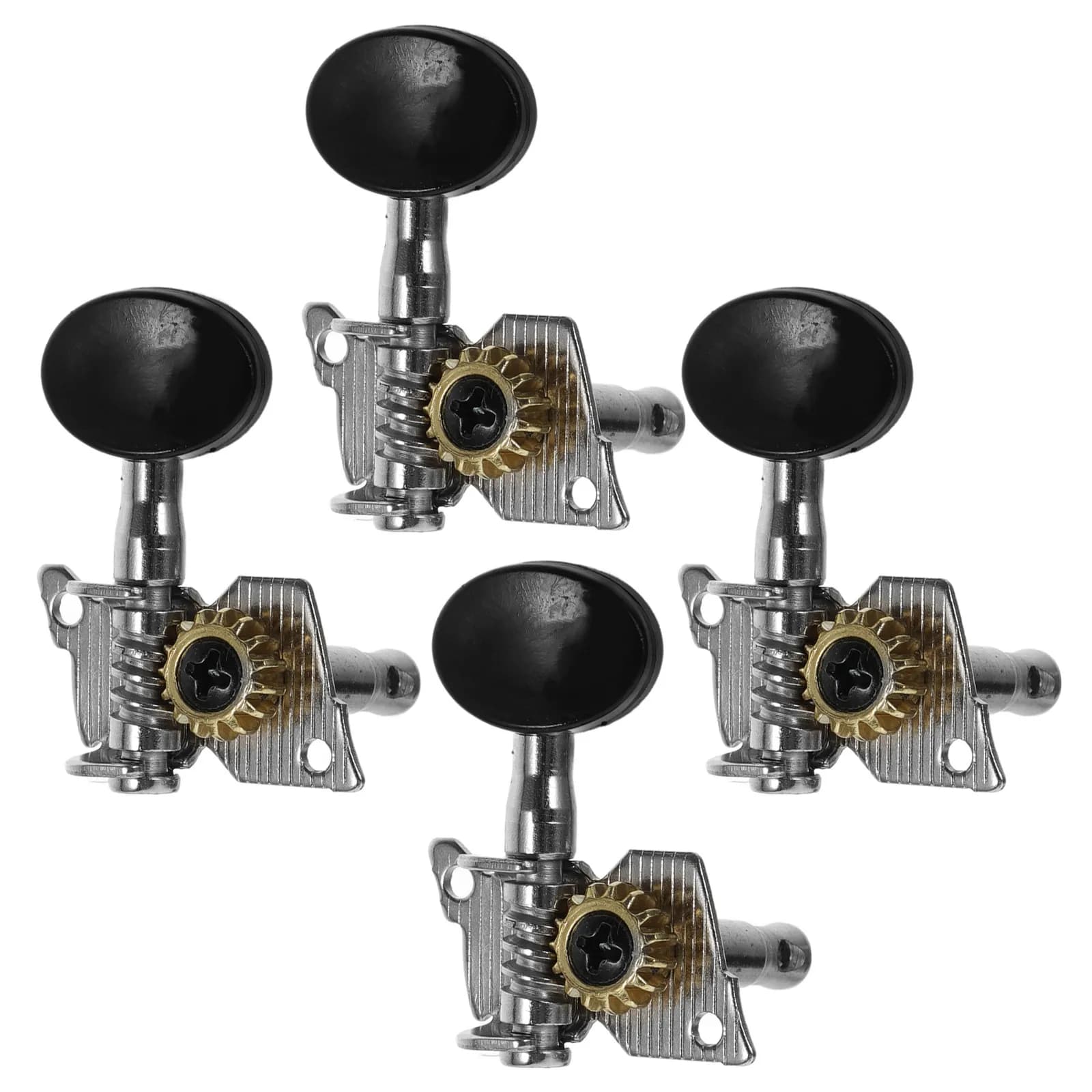 Set di 4 Chiavi di Accordatura Professionali per Ukulele, Meccaniche di Regolazione per Ukulele e Chitarra, Strumenti a 4 Corde di Piccole Dimensioni, Design Unico