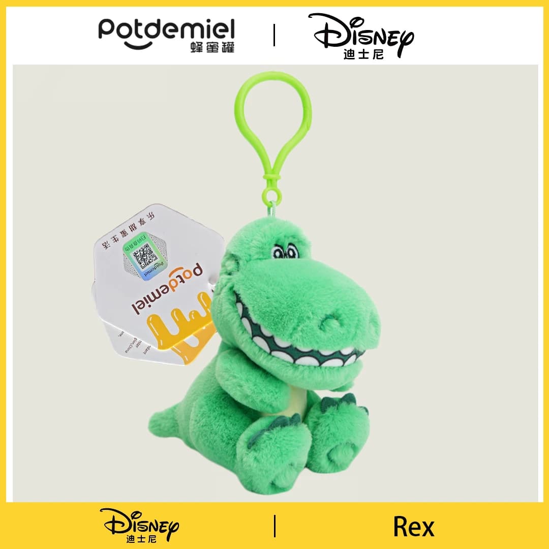 Disney Toy Story REX Plush Keychain Pendant Backpack Pendant Cartoon Dinosaur Accessories Children's Friends Gift
