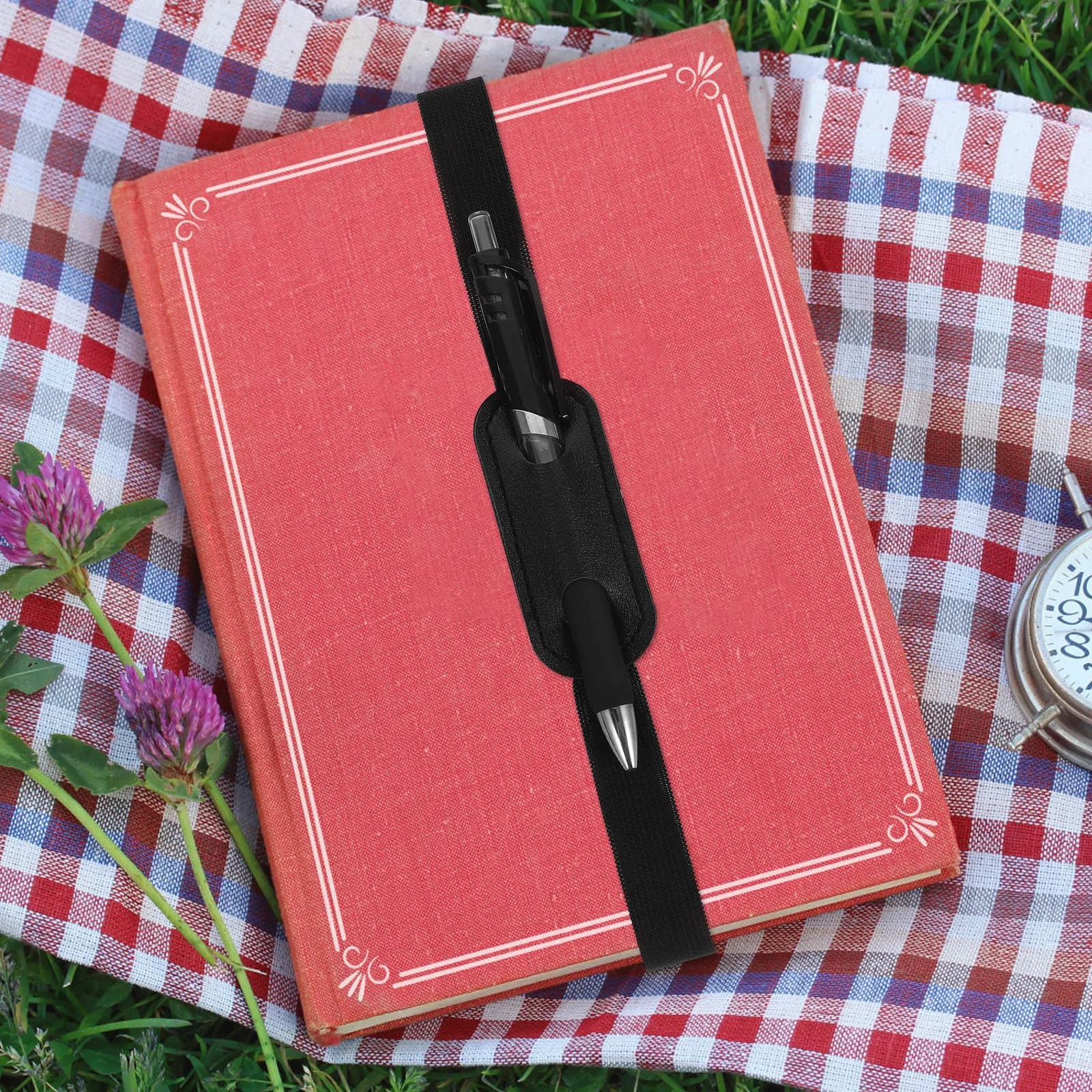6 Pezzi Portapenne Elastico in PU per Quaderni, Agende, Planner, Riunioni e Viaggi