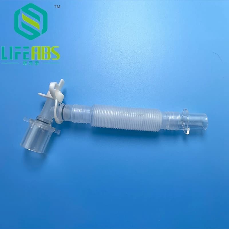 Anesthesia extension tube,Disposable Anesthesia Breathing Circuit,Thread Extension Tube,L-shaped Rotary Joint