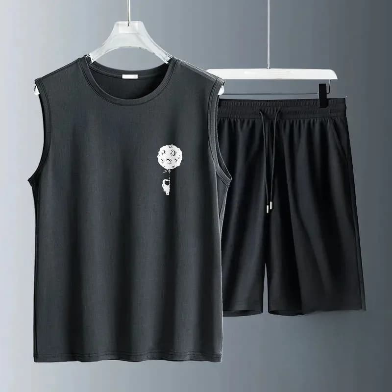 Sports Complete Summer 2026 Men's: T-Shirt to Sleeves Court and Basketball Shorts, Fast Drying, Lightweight and Comfortable