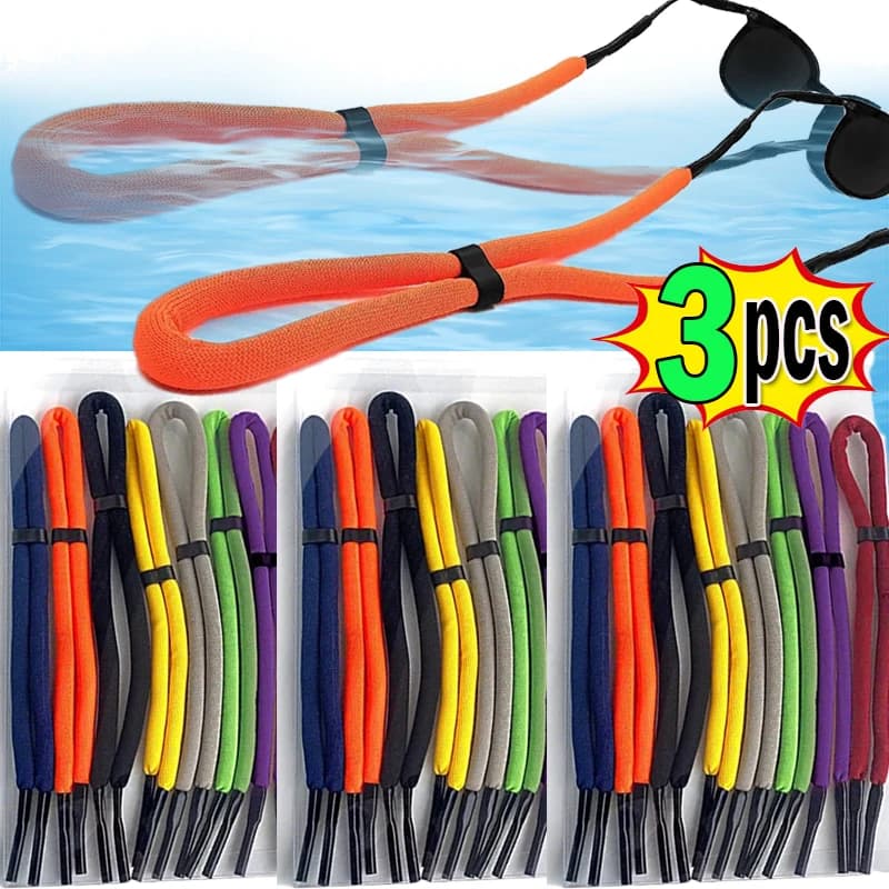 1/3 pcs chain foam floating straps for sunglasses chain sport rope anti slip rope for glasses cable support for swimming