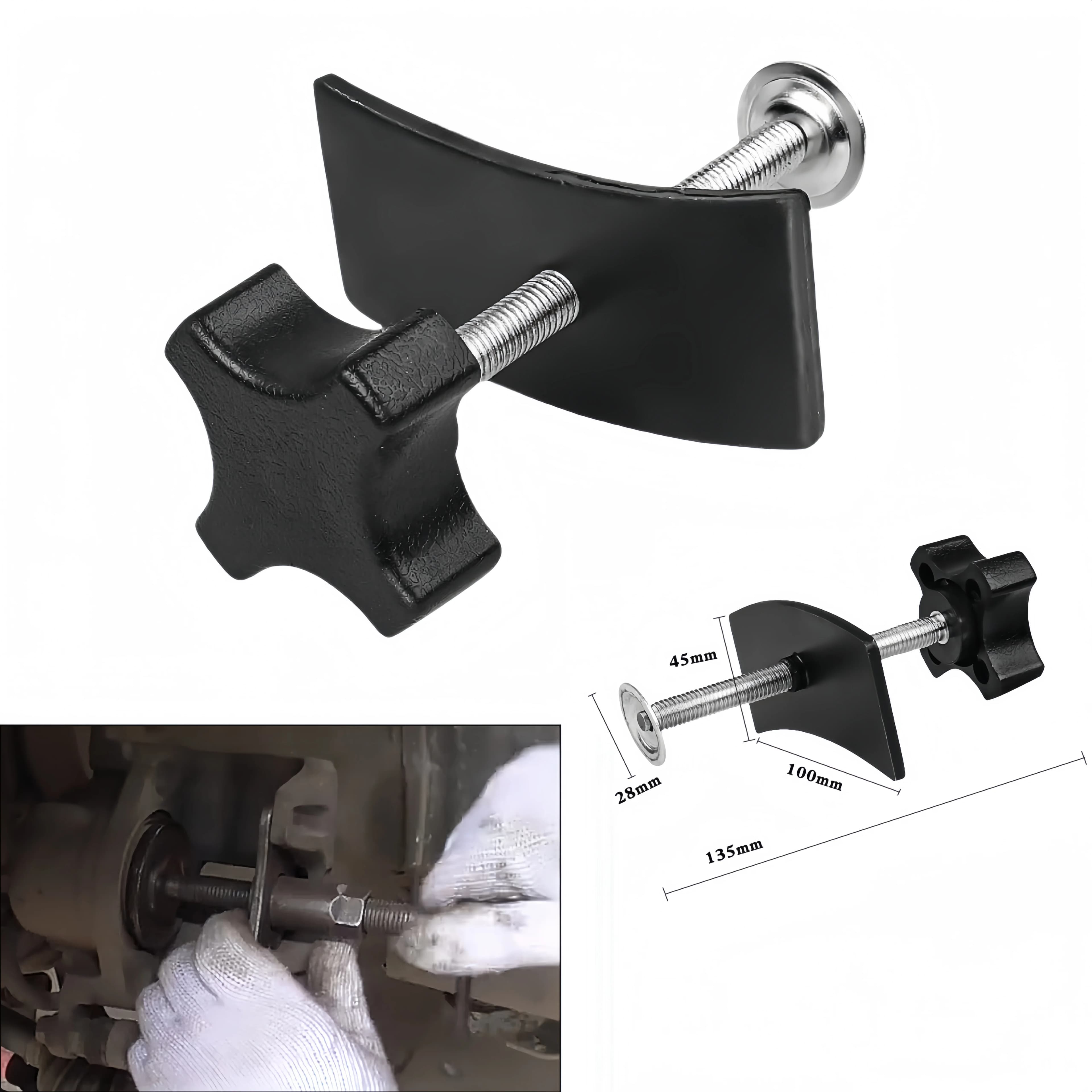 Strumento di riavvolgimento del pistone della pinza freno Strumento di pressatura del compressore per spalmatore delle pastiglie dei freni a disco per auto per la sostituzione delle pastiglie Installazione semplice Durevole