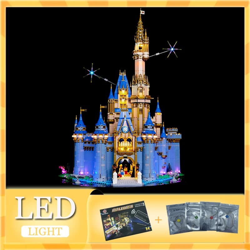 Kit luci a LED fai da te per LEGO 43222 Fairy Tales Princess Castle Building Block Set (solo luce a LED, senza modello di blocchi)