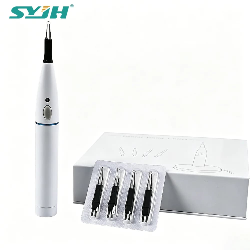 SYJH Dental Gutta Percha Cutter With 4 Tips Dissolved Breaker Teeth Whitening Dentistry Root Canal Obturation Endodontic Tool