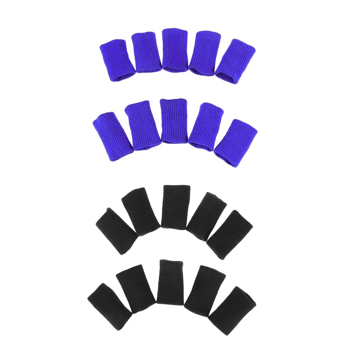 20 Pezzi Protezioni per Articolazioni delle Dita, Supporto Elastico Traspirante per Dita, Ideale per Basket, Pallavolo, Baseball, Tennis, Badminton e Altri Sport