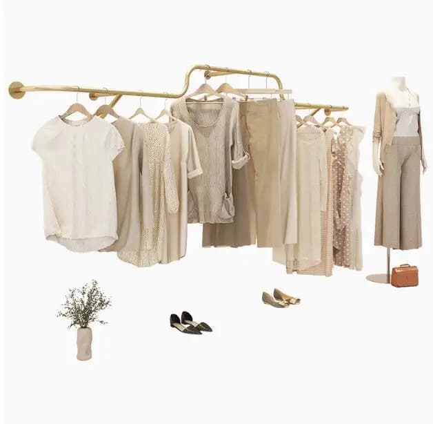 Wall hanger for women's and children's clothing shops