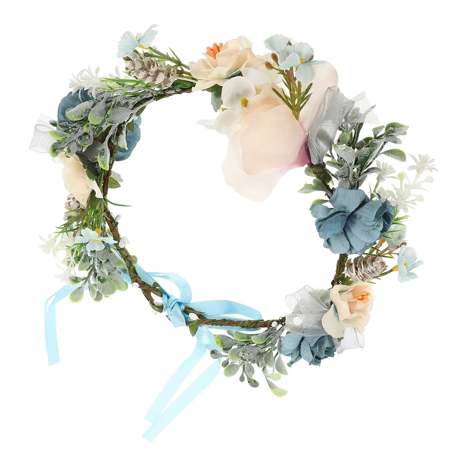 Collare per Cani con Fiori Artificiali, Corona Floreale Regolabile per Matrimoni, Adatto per Feste, Festival e Cerimonie