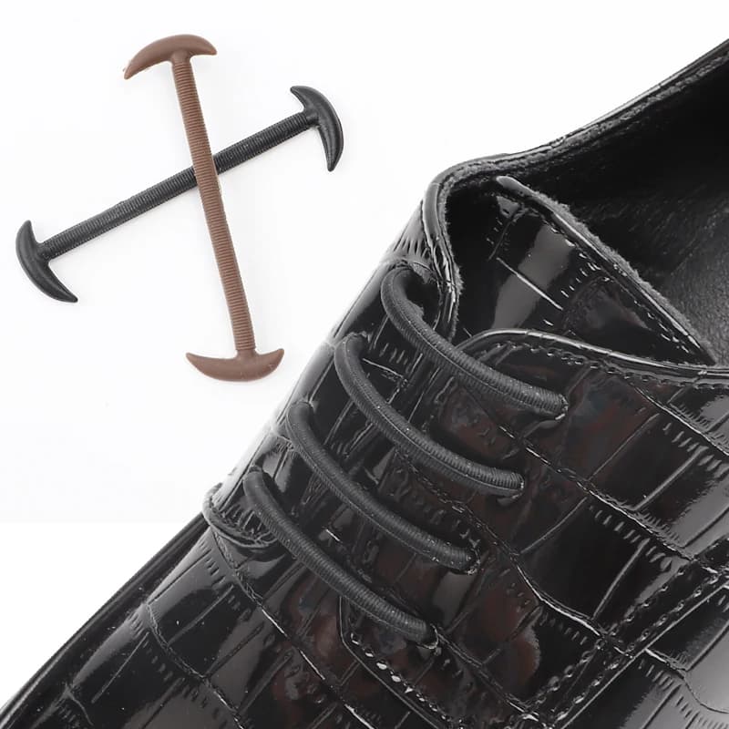 12 pz/set Lacci In Silicone Elasticizzato Senza Cravatta Lacci Delle Scarpe Lacci Elastici Scarpe Da Ginnastica Per Bambini Per Adulti Lacci Rotondi Elastici per Scarpe