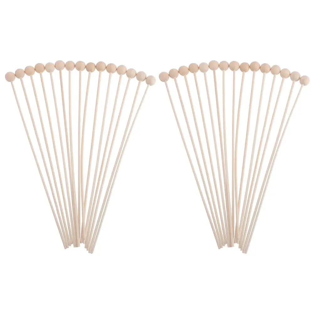 30 Pezzi Bastoncini Diffusori in Legno di Rattan, Ricambi per Diffusori di Oli Essenziali per Casa, Bagno, Hotel, Spa, Aromaterapia