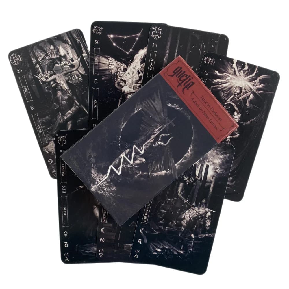 Nuovo tarocchi Goetia Tarocchi nell'oscurità Gioco di carte dei tarocchi Gioco da tavolo da tavolo per adulti Mazzo di carte Oracle Carte da gioco