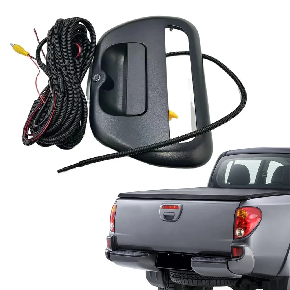 Maniglia del portellone posteriore lunetta con cavo della fotocamera posteriore Assy 5716A031XA per Mitsubishi-Triton L200 2005-2015 IP68 impermeabile ad alta definizione