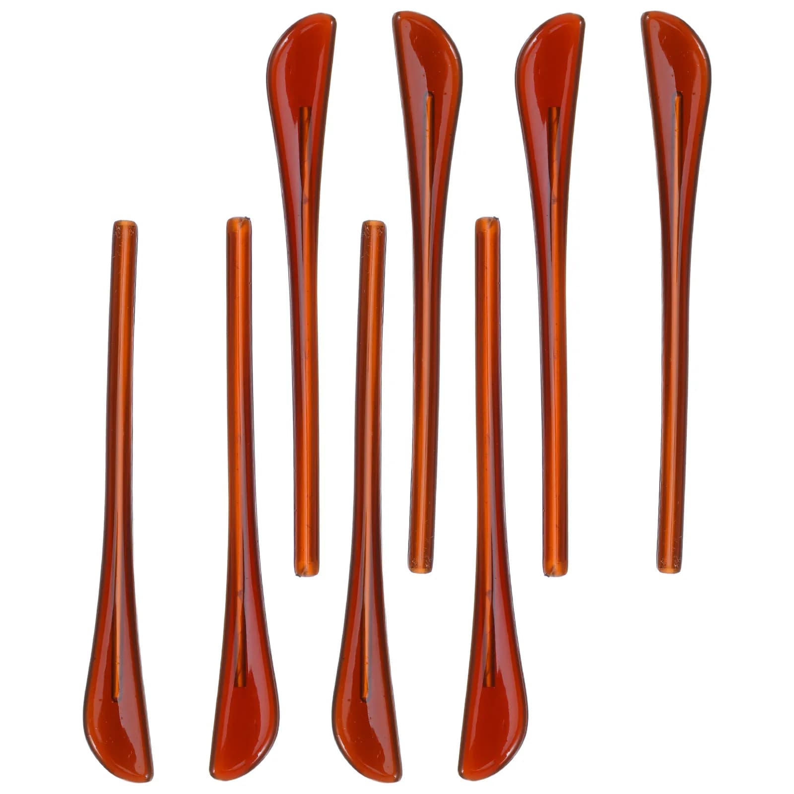 4Pairs Stylish Coffee Eyeglass Temple Sleeves Plastic Non-Slip Glasses Ear Grips Replacement Temple Tips for Sunglasses Eyewear