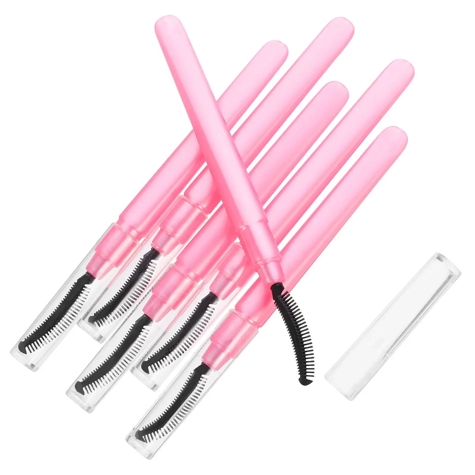 Set of 6 Eyelash Brushes from Elegant and Colorful Design, Multifunctional for Mascara, Eyebrow Lifting and Extension Eyelashes
