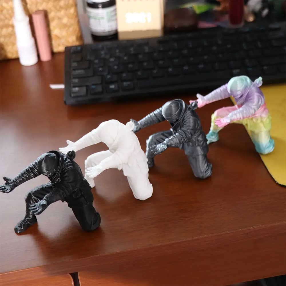 Fashion Funny Ninja Ornaments Decorations Creative 3D Printing Warrior Ornaments Multi-functional Pen Holder Birthday Gift