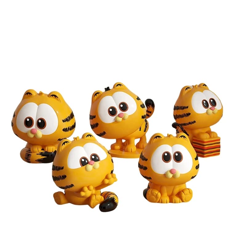 7 cm in PVC Garfield Anime Periferiche Action Figure da collezione Desktop Ornament Garage Kit Modello di bambola Giocattoli di compleanno per bambini Regalo