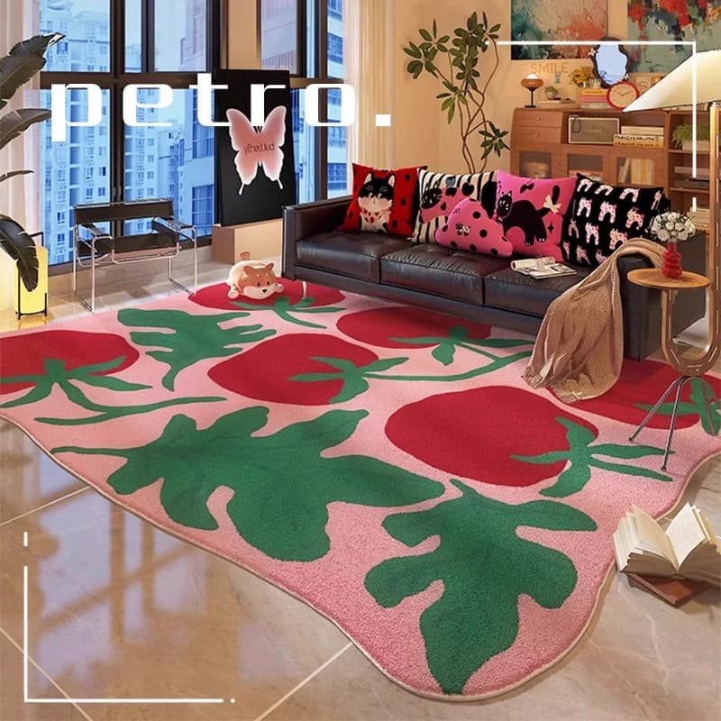 Dopamine Art Living Room Carpet Large Area Cute Print Bedroom Rug Creative High-end Home Decoration Coffee Table Mat Ковер Tapis