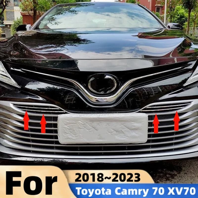 Per Toyota Camry 70 XV70 2018~2023 Hybrid, Griglia Anteriore, Cornice Griglia, Pannelli Decorativi, Striscia Decorativa, Accessori Esterni