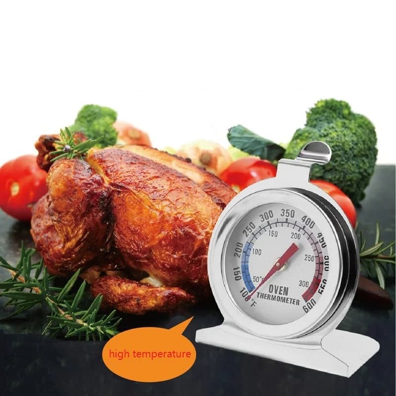 Termometro da Forno in Acciaio Facile da Usare, Alta Temperatura 50-300°C, per Grigliate, Arrosti e Cotture