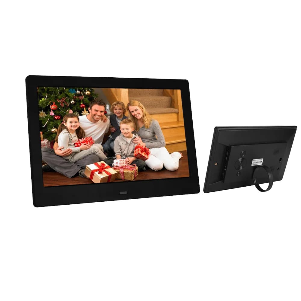 10.1 Inch Digital Photo Frame & MP4 Player with Video Playback MP3 Support Acrylic Frame IPS Display Internal Memory