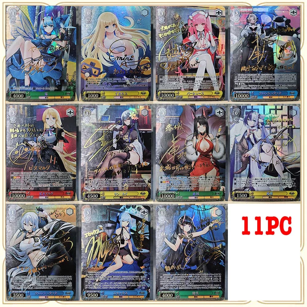 Anime Weiss Schwarz FAI DA TE ACG Ragazzi Giochi Carte Da Collezione Regali Di Compleanno Di Natale Gioco Da Tavolo Noshiro Akagi Cheshire Miku Rem