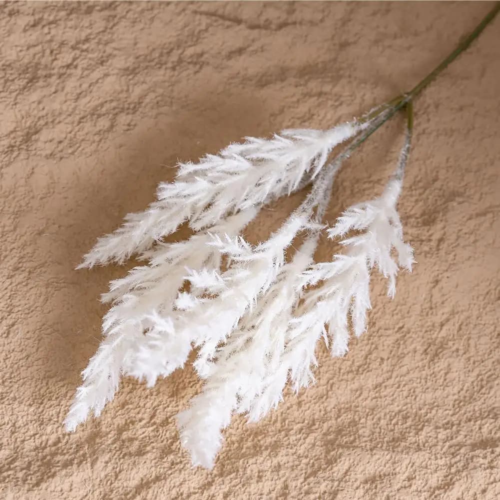 6 Pieces Artificial snow-covered coppers, Fined Plant stems Ice effect for Craftsmanship, Garlands, Winter Decorations for Home and Table
