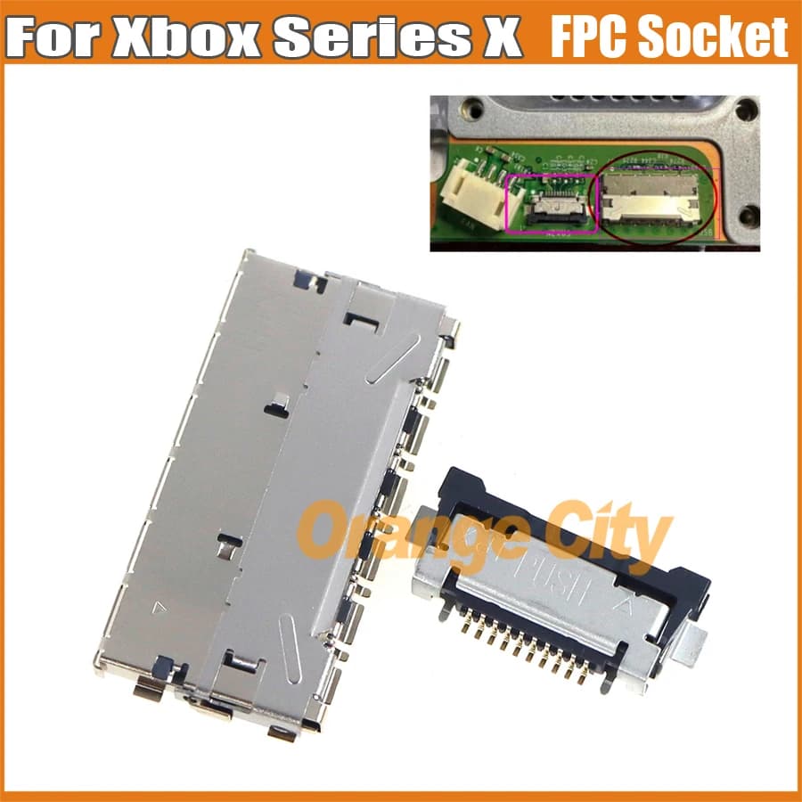 1 Pezzo Connettore FPC per XBOX Series X, Interfaccia USB, Cavo Flessibile per Pulsante di Accensione/Spegnimento, Accessori per Console di Gioco