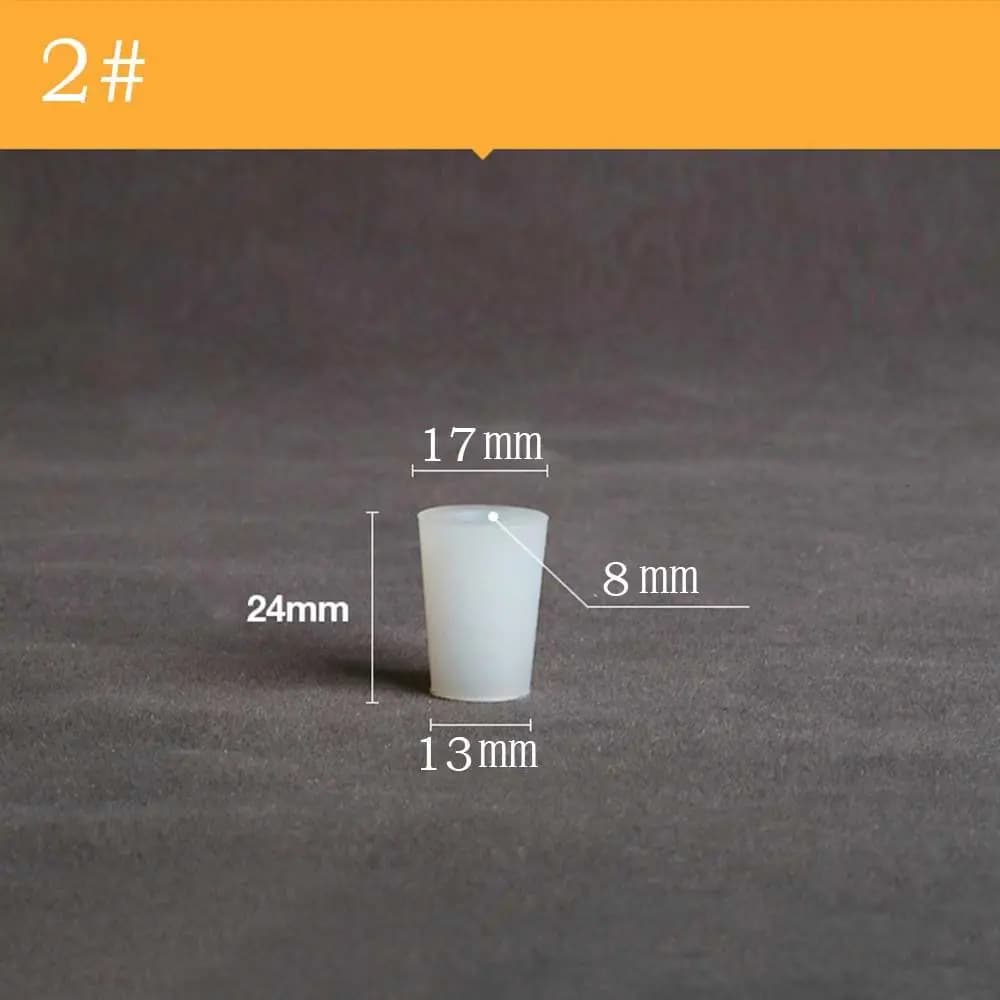 Acid Alkali Resistant Wide Mouth Bottle Water Pipe Silicone Bottle Stopper Test Tube Fermenter Cover Silicone Plug
