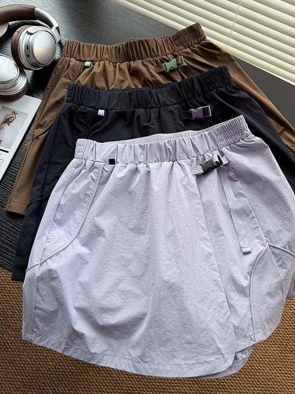 Pantaloncini Sportivi da Donna Serie Outdoor Mountain, Asciugatura Rapida, Vita Elastica, Impermeabili e Traspiranti, Moda Estiva