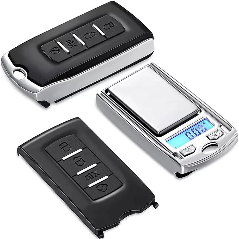 Mini bilancia tascabile elettronica digitale 200g/0.01g stile chiave pesatura di precisione portatile display LCD oro per pesatura di gioielli