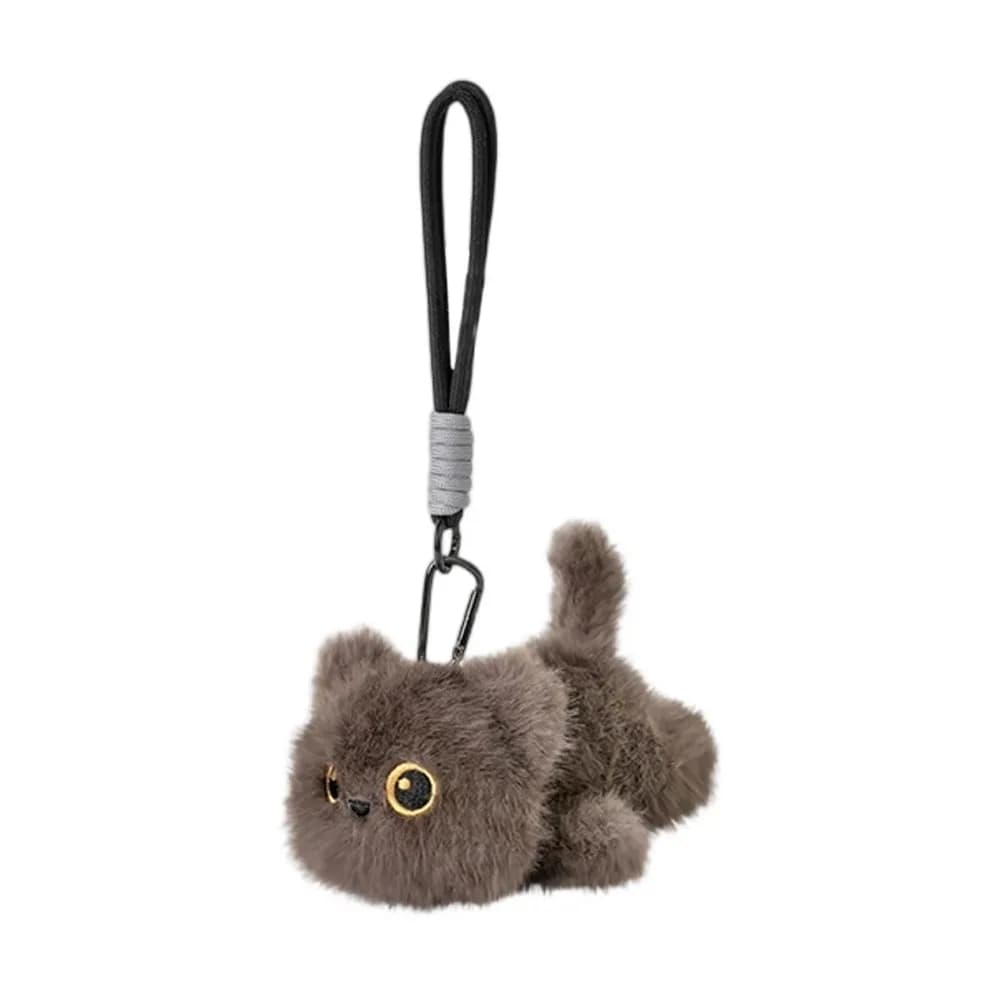 Portachiavi Peluche Gatto Cartone Animato Carino, Texture Realistica, Morbido, Realistico, Adorabile Gattino