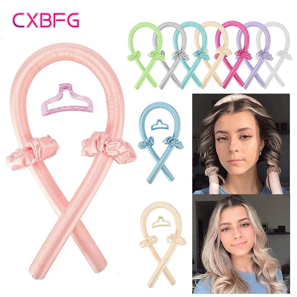 Shoe for curling without heat without heat silk curls without heat curler for lazy hair rollers for ribbon hair tools for hair Styling with soft band to sleep