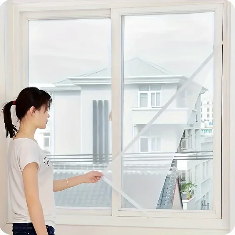Velcro installation-free anti-mosquito screen window sticker screen self-adhesive simple window invisible curtain
