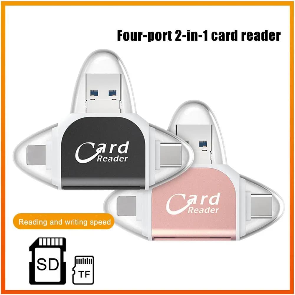 Lettore di schede multifunzione da 1 set Lettore di schede SD universale Micro USB TF per PC Telefono Computer portatile
