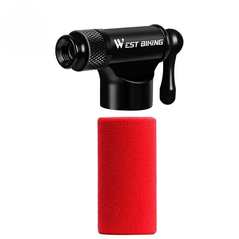 Per Mini bicicletta Pompa CO2 Gonfiatore portatile per pneumatici Adattatore Schrader Presta MTB Bici da strada Pompa automatica in lega di alluminio
