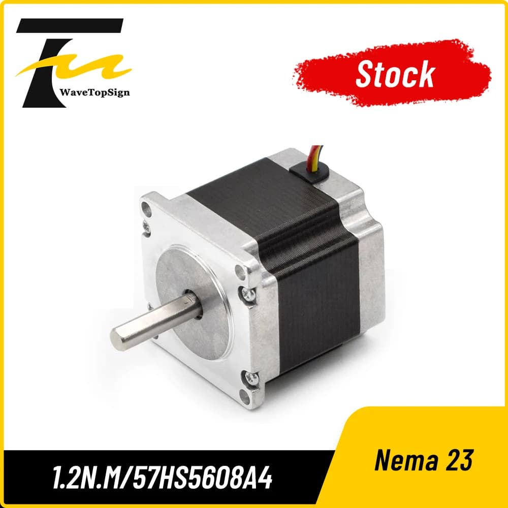 Motore passo-passo Nema23 57HS56 1.2N.m per macchina da taglio e incisione laser CO2
