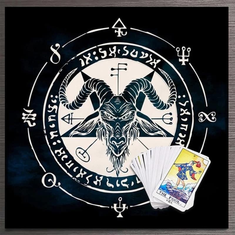 Targhette quadrate tarat tara game da tavolo da tavolo oracoli astrologici tavolo tavolo da copertina copertina
