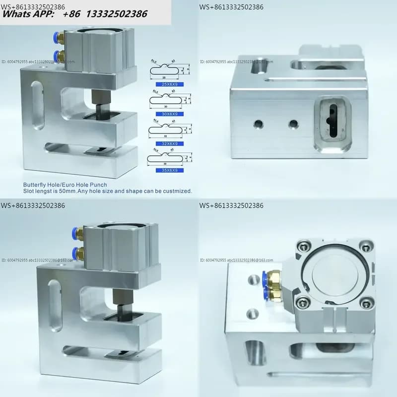 Pneumatic Plastic Bag Puncher BOPP Bag PP Film Butterfly Hole Punching Machine Universal Air Punch 280T/MIN