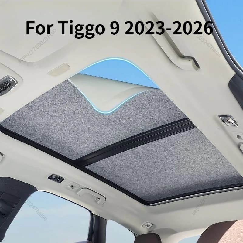 Special sunshade panel panoramic skylight sunshade curtain For Tiggo 9 2023-2026, Heat insulation and shading cover roof glass