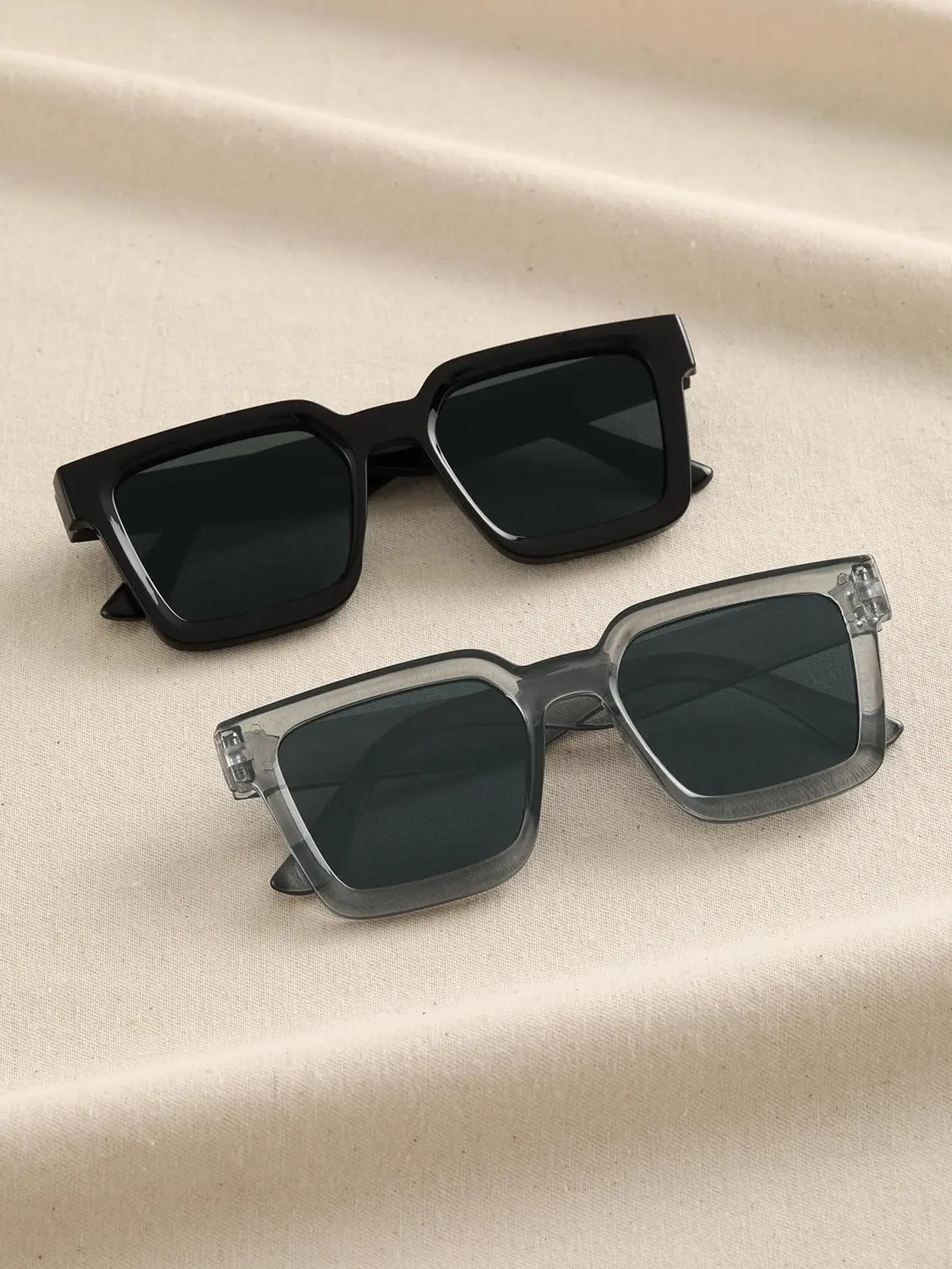 2/3 pezzi donna uomo montatura quadrata occhiali da sole moda per le vacanze guida UV400 accessori ciclismo