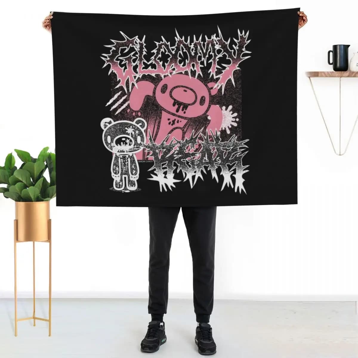Metal cover with Anime Manga pattern, resistant to stains, warm and comfortable