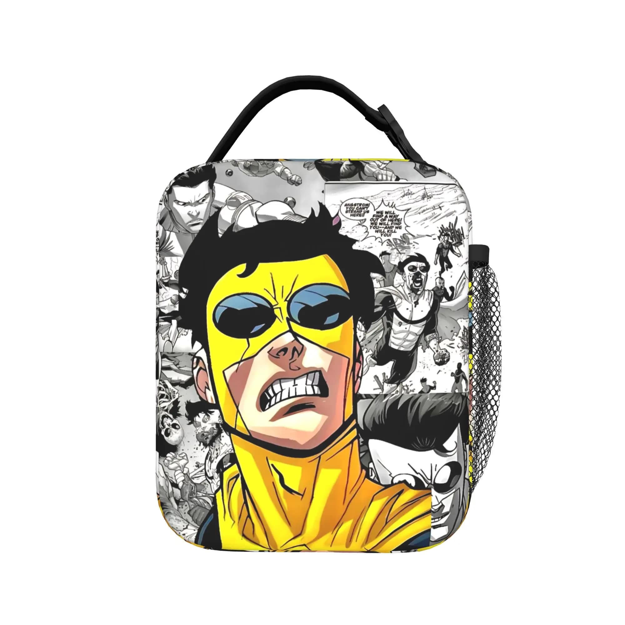 Borsa termica per il pranzo Invincibles Comic per uomini e donne, borse per contenitori per alimenti, contenitori termici portatili per la scuola, l'ufficio