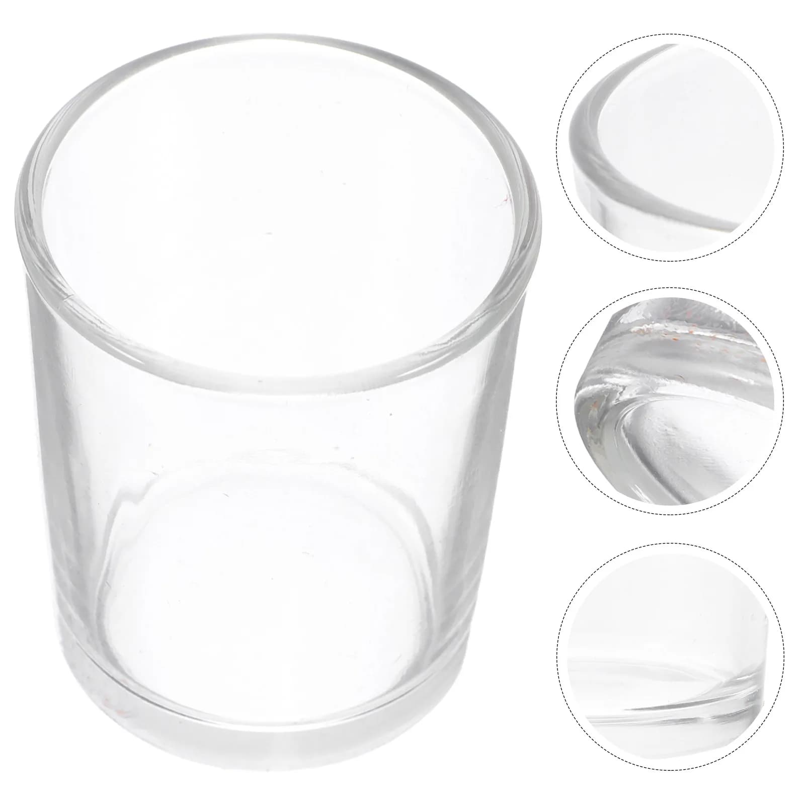 Set di 12 Piccoli Bicchierini in Vetro Trasparente, Eleganti e Ergonomici per Birra, Whisky, Cocktail, Feste, Bar e Casa