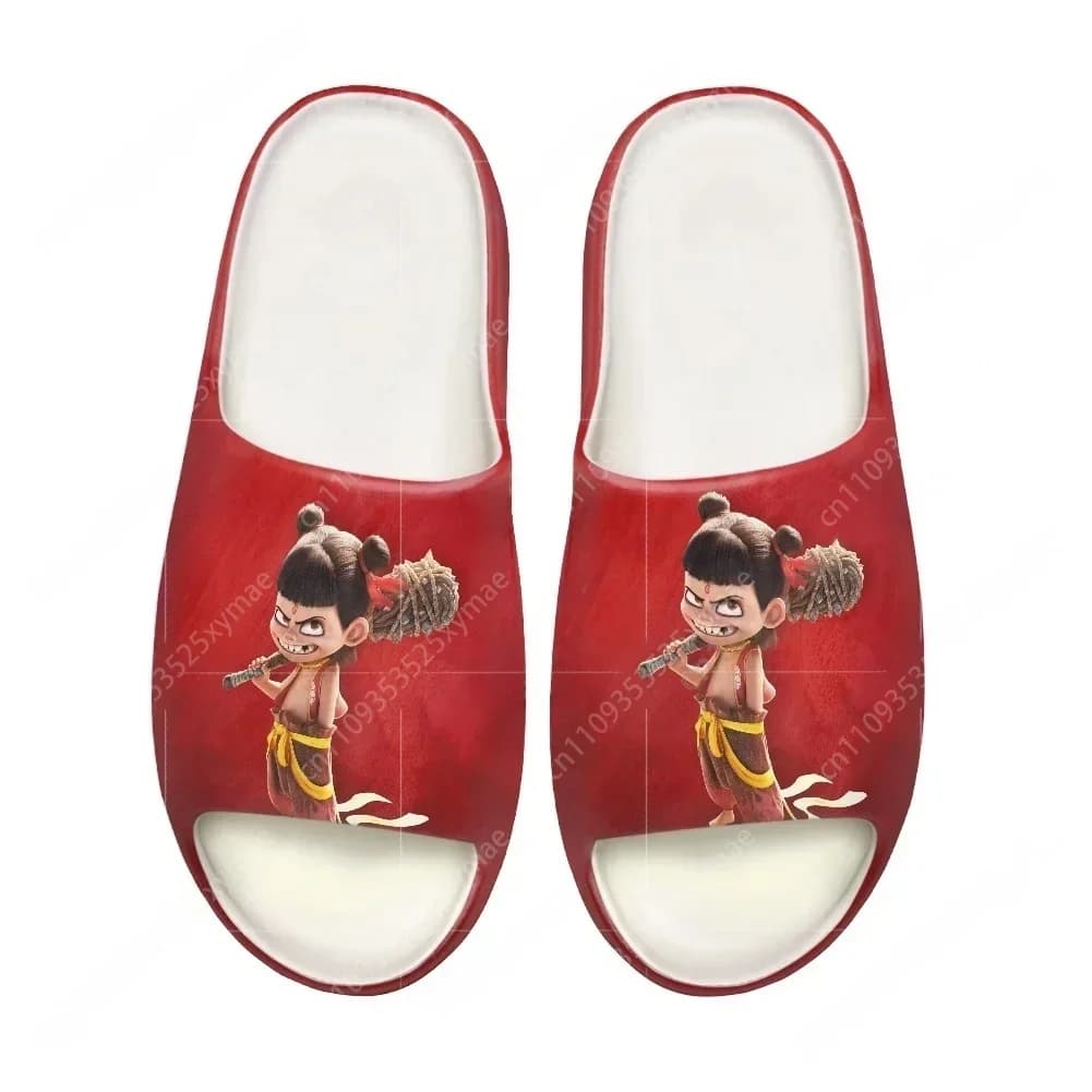 Nezha 2 Devil Boy Conquers The Dragon King Sllipers Mens Womens Teenager Bathroom Home Clogs Custom Water Shoes on Sandals Shoes