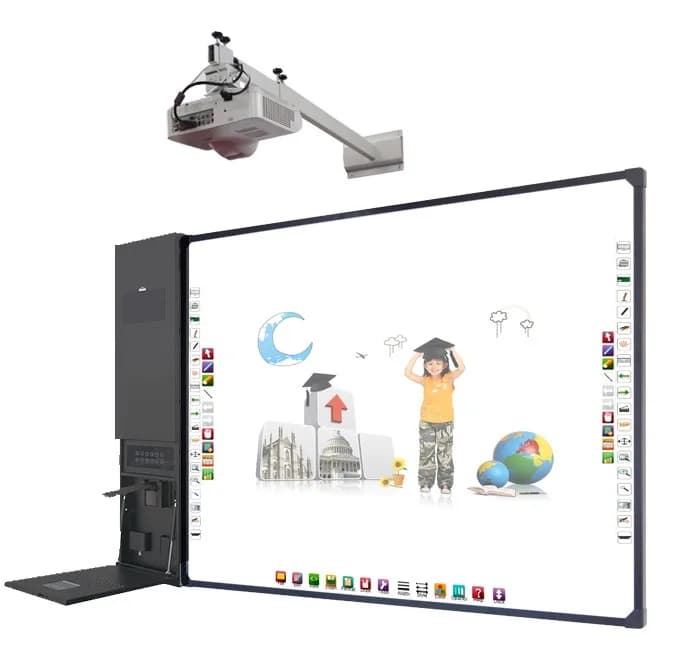 Lavagna interattiva touch screen da 82 pollici con proiettore