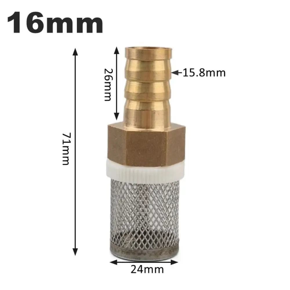 1 pz durable 6-19mm 1/2" pipe sprayer pump filter brass filtering network watering garden filter stainless steel mesh filter